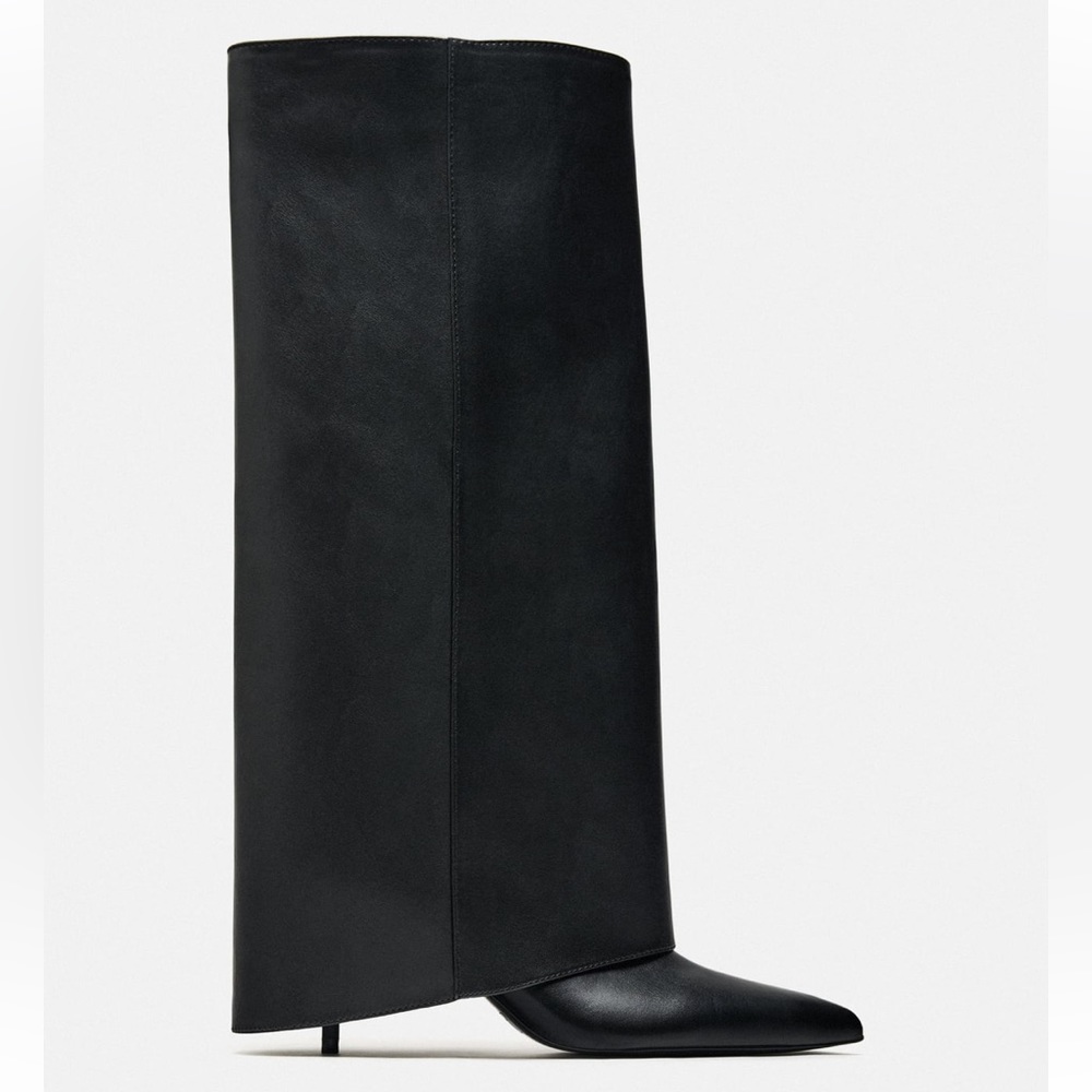 Zara heeled gaitor boot